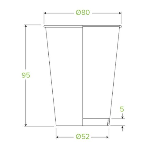 Disposable Biocup Coffee 8Oz 280Ml Bulk Paper Takeaway Sets