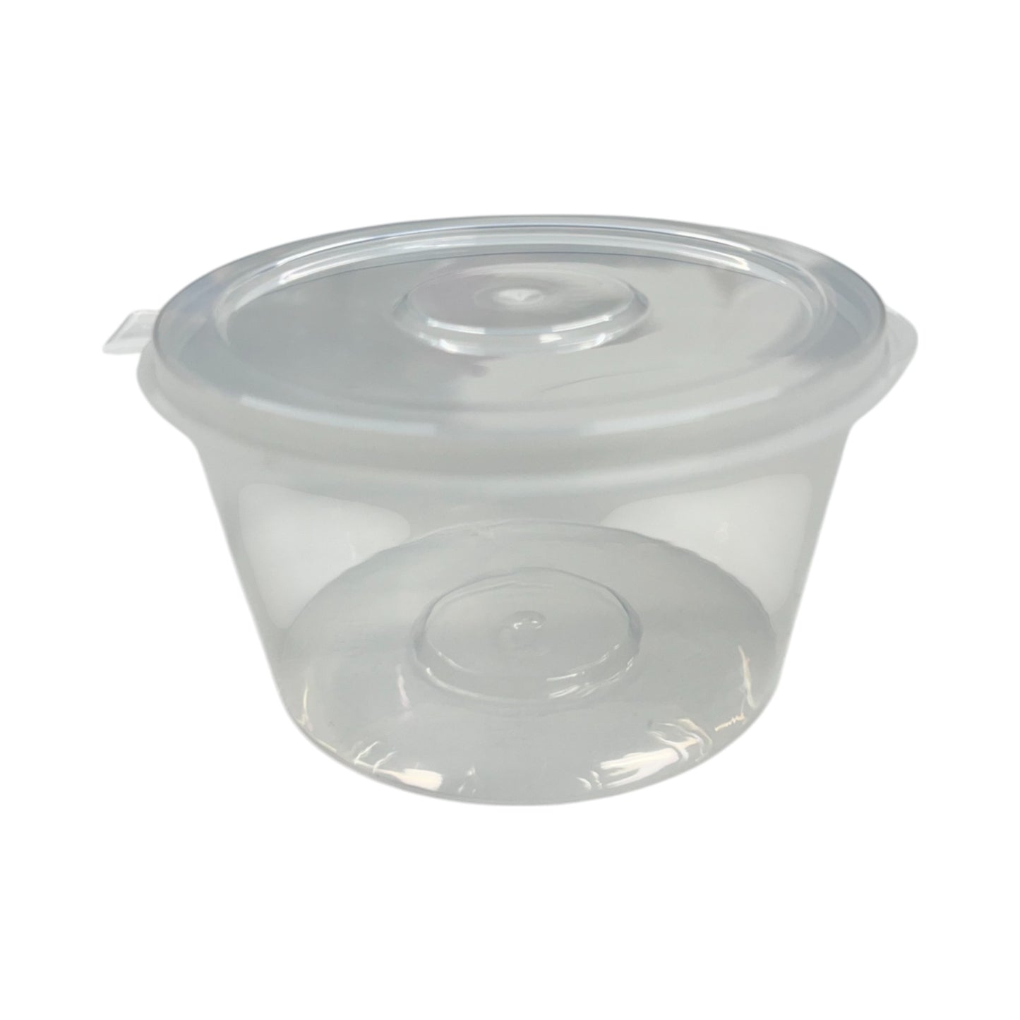 150Ml Clear Round Plastic Sauce Containers Takeaway Grazing With Lids