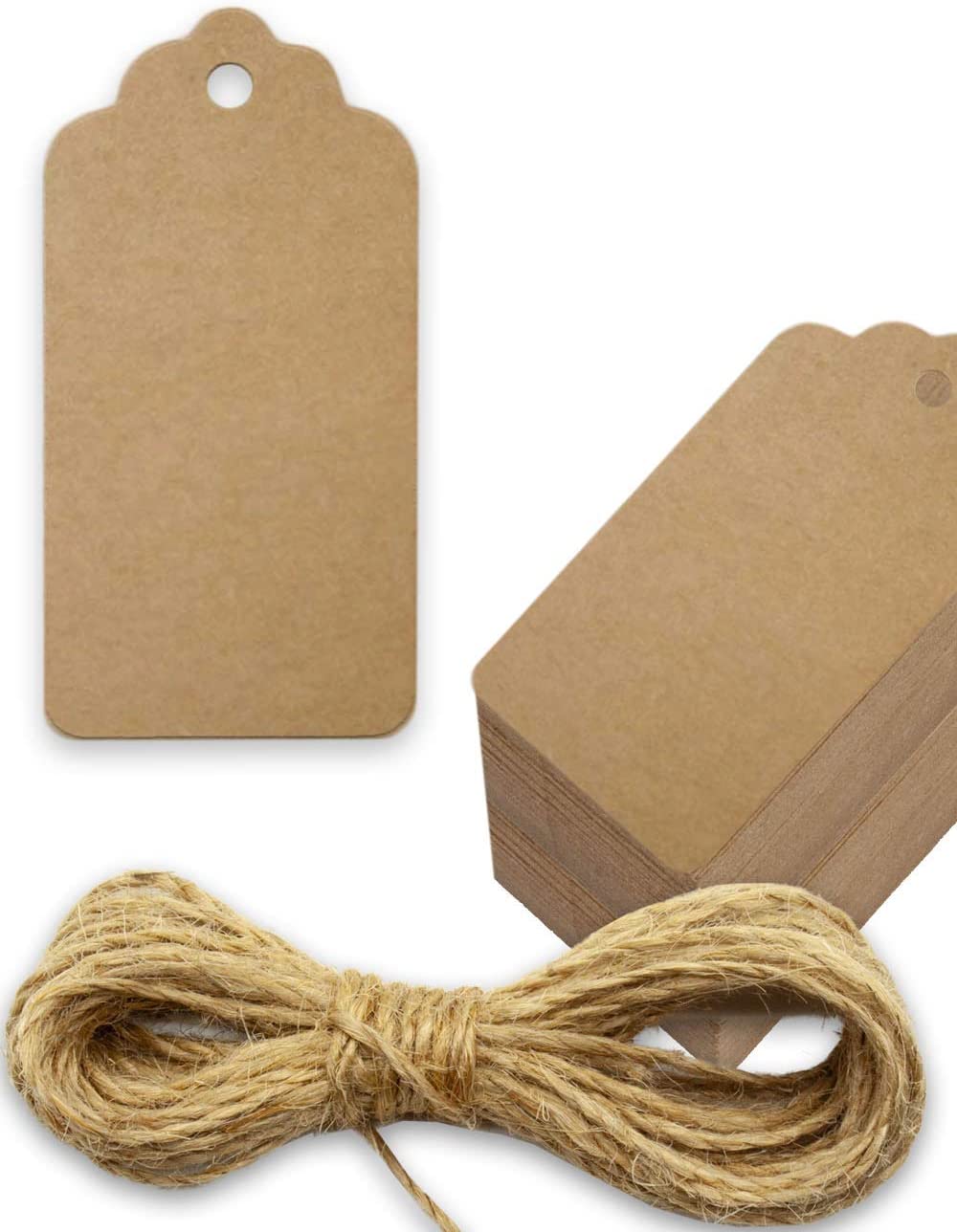 Kraft Tags Brown Diy Paper Gift Tag Twine