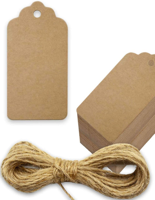 Kraft Tags Brown Diy Paper Gift Tag Twine