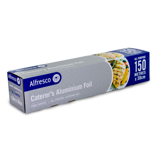 Caterer's Aluminium Foil All Purpose Food Catering Wrap 30cm X 150M