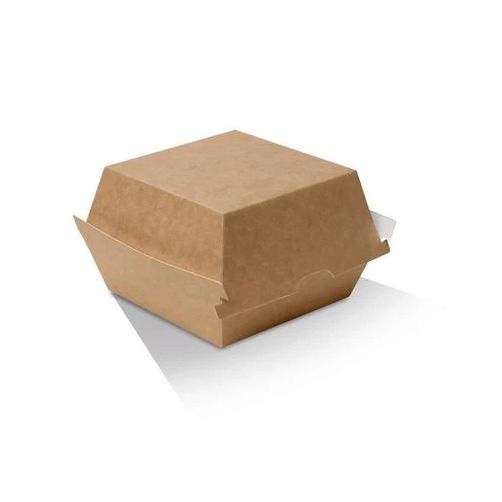 Kraft Brown Disposable Burger Boxes Bulk Takeaway Party Box