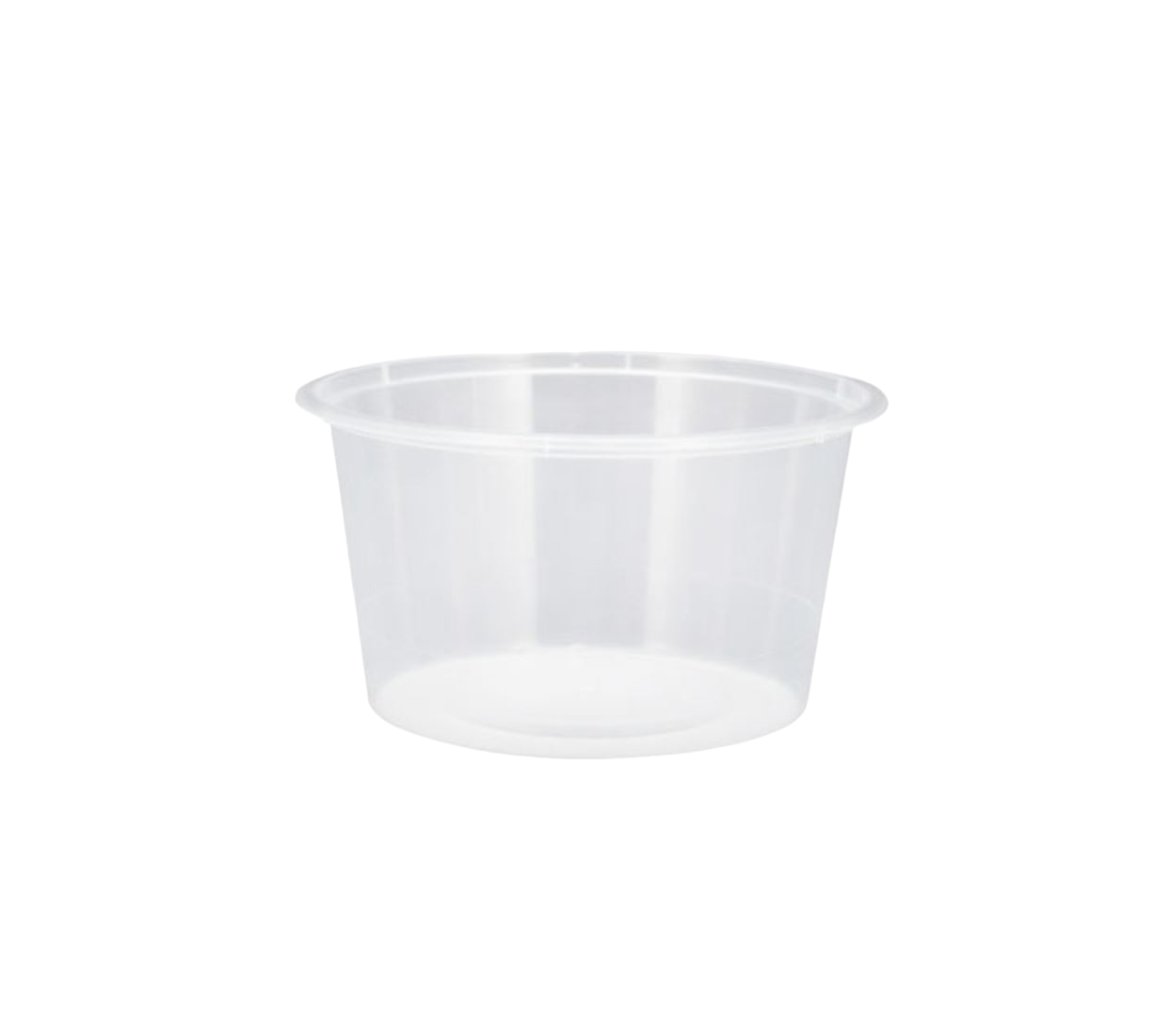 Clear Round Container 440Ml With Lids – Salad Fruit Sauce Food Containers