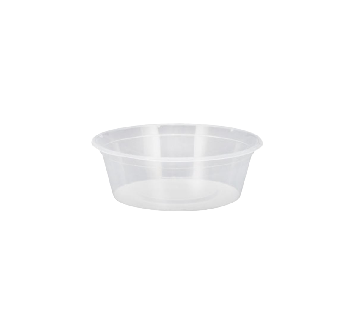 Clear Round Container 225Ml With Lids – Salad Fruit Sauce Food Containers