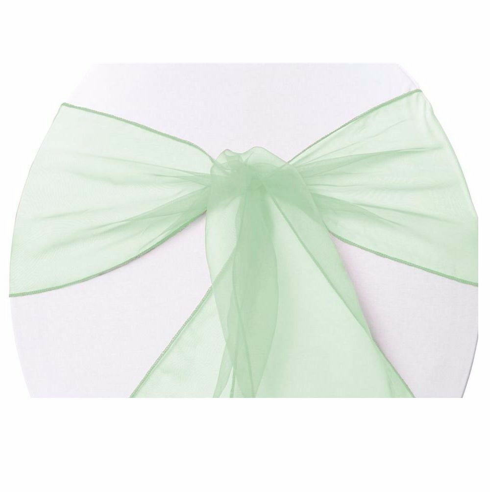 New Organza Bows Chair Sashes Wedding Engagement  Mint Seat Bow