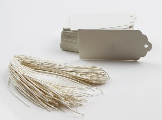 Kraft Tags White Diy Paper Gift Tag Twine