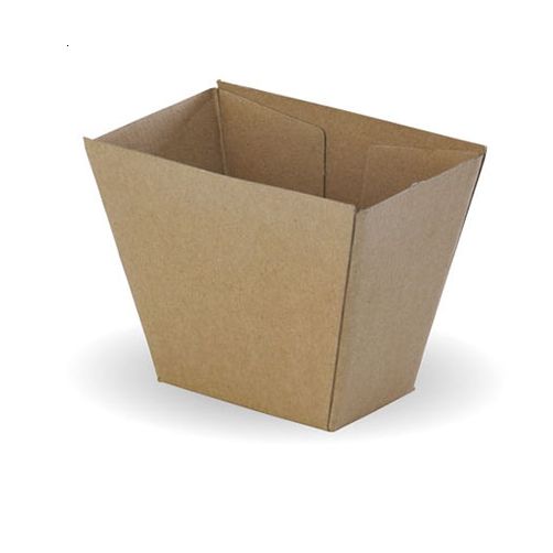 Kraft Brown Disposable Chip Boxes Bulk Takeaway Party Chips Cups Box