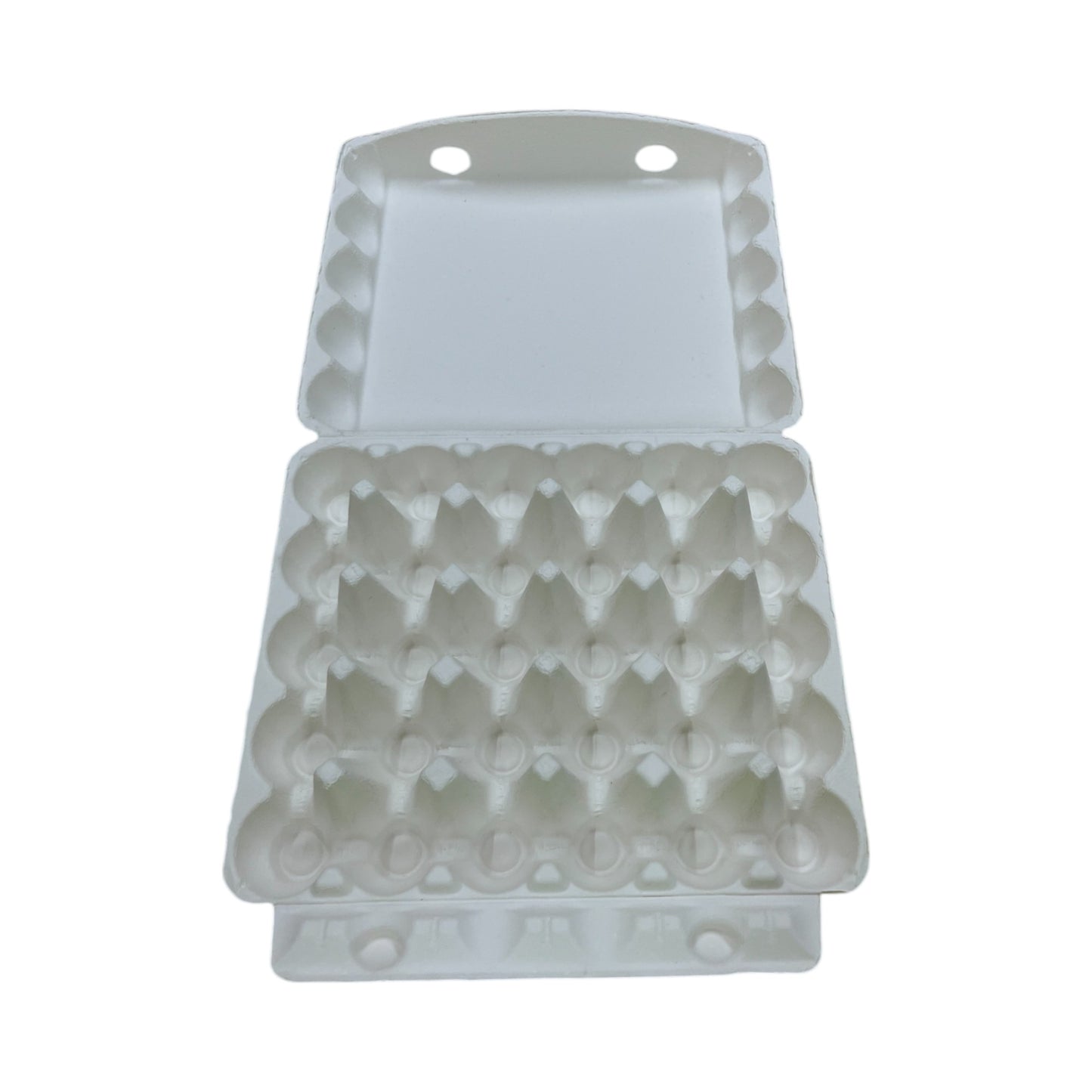 30-Egg Cartons 2.5 Dozen Eggs - White Flat Top Carton