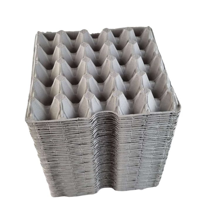 20-Egg Fillers - Grey 20 Cell Pocket Trays For Eggs