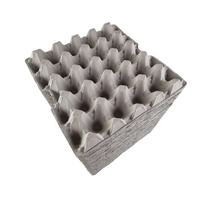 20-Egg Fillers - Grey 20 Cell Pocket Trays For Eggs