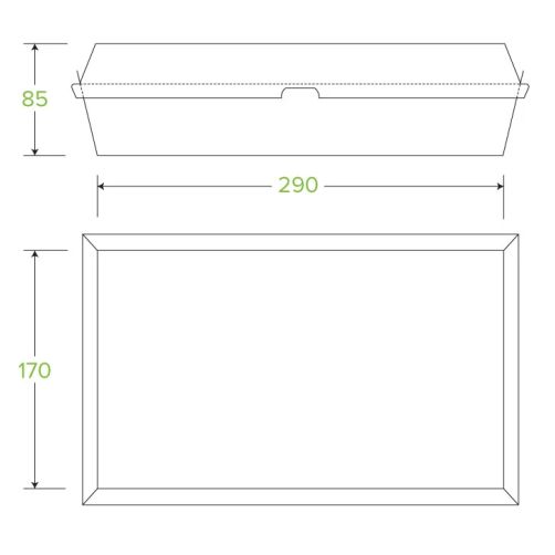 Large Kraft Brown Disposable Family Pack Boxes Bulk Takeaway Box