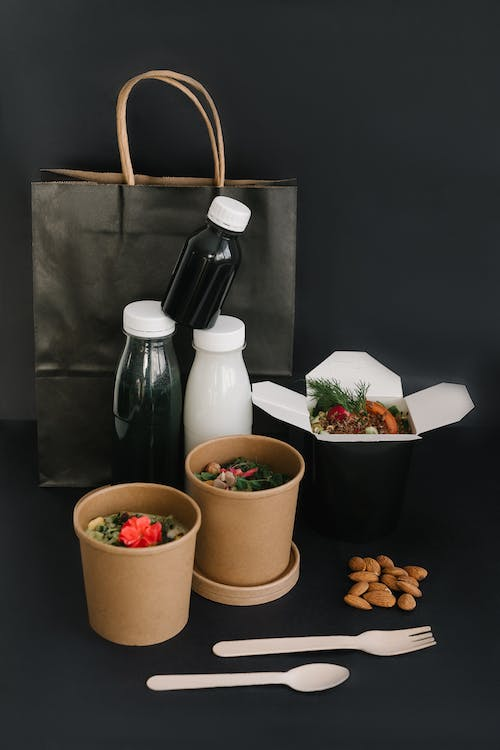 Brown Kraft Paper Food Containers And Lids - Medium 26Oz