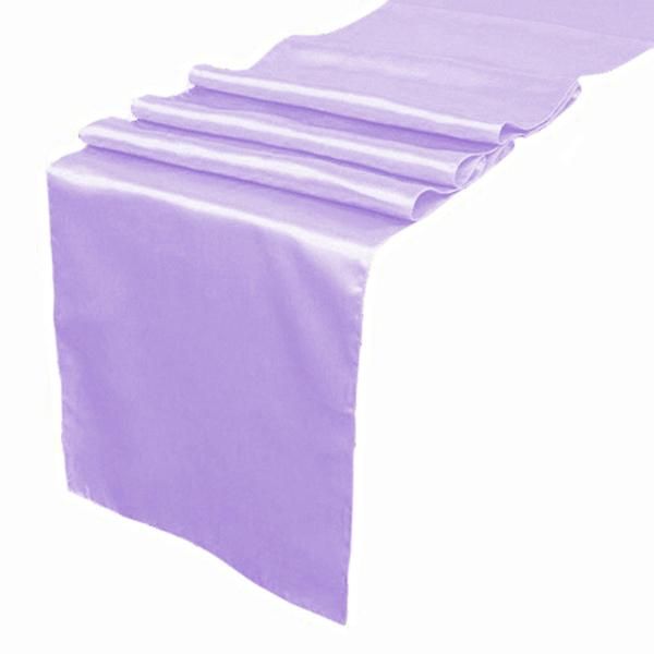 Table Runners Satin Wedding Event Runner Sash Cover Chair Lavender