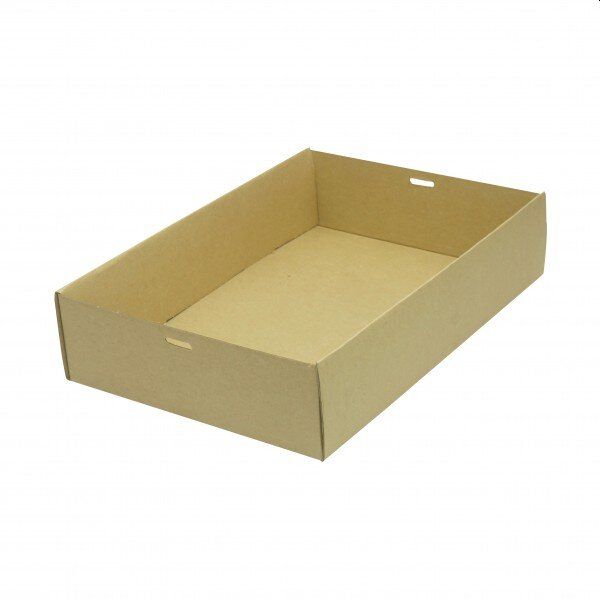 Large Brown Kraft Disposable Catering Grazing Boxes Trays With Lids