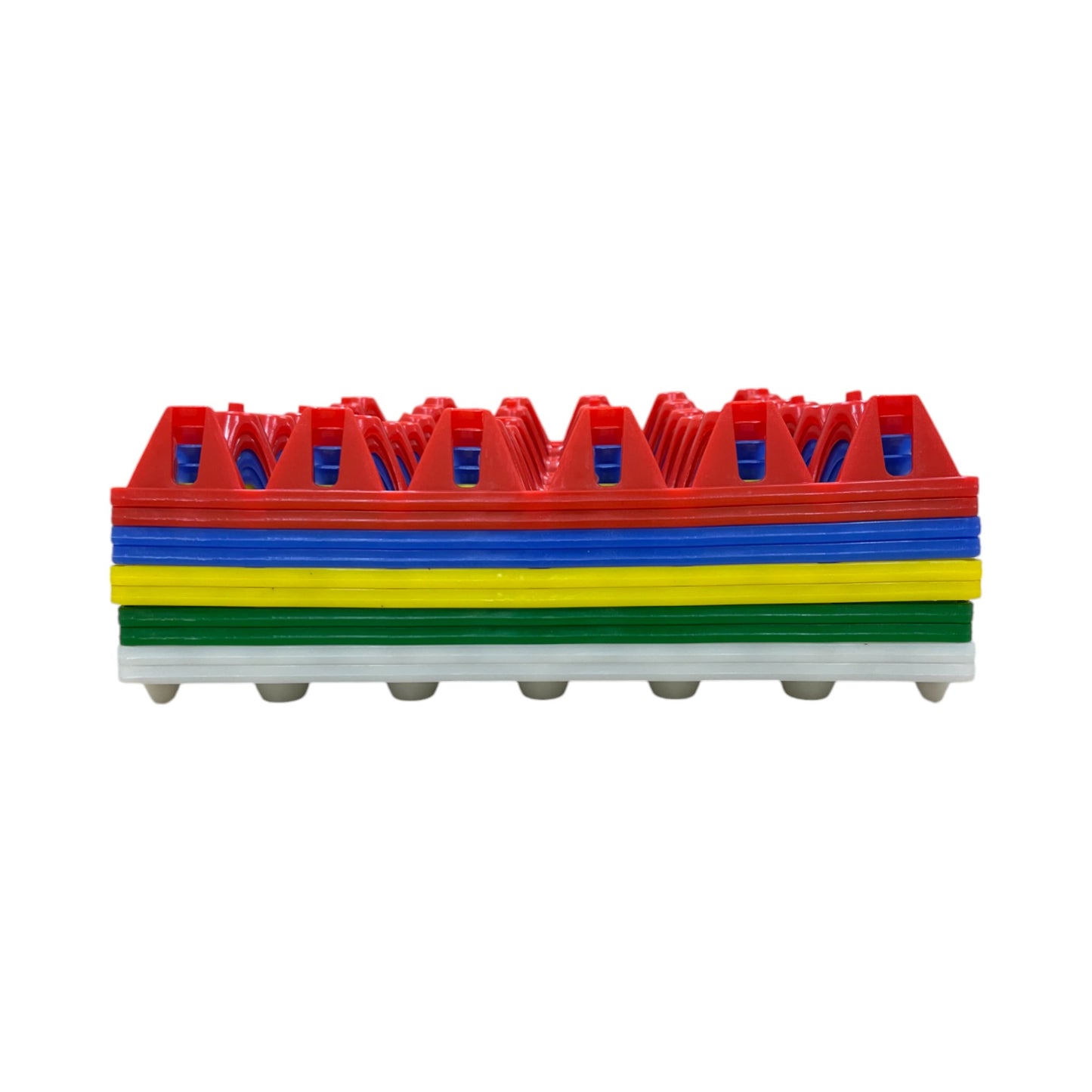 30-Egg Fillers - Multicoloured 30 Cell Plastic Pocket Trays For Eggs