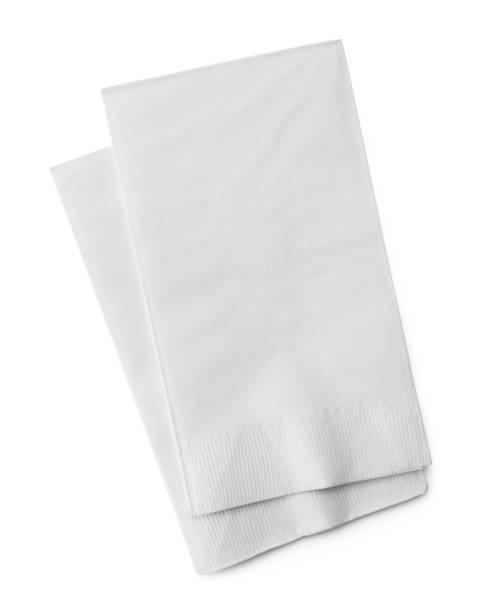 Alfresco Folded Dinner Napkins White 1 Ply