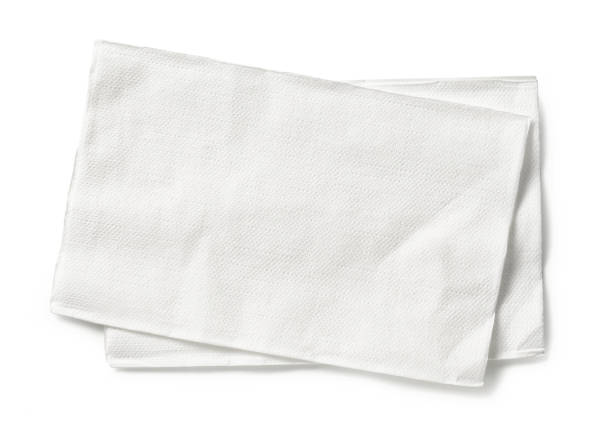 Alfresco Folded Dinner Napkins White 1 Ply