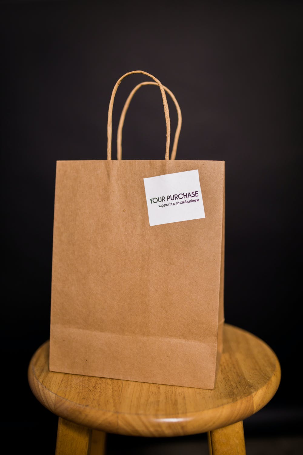 Brown Twisted Handle Kraft Paper Bags Size Baby