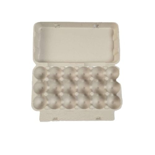 18-Egg Quail Cartons - Grey Flat Top Carton