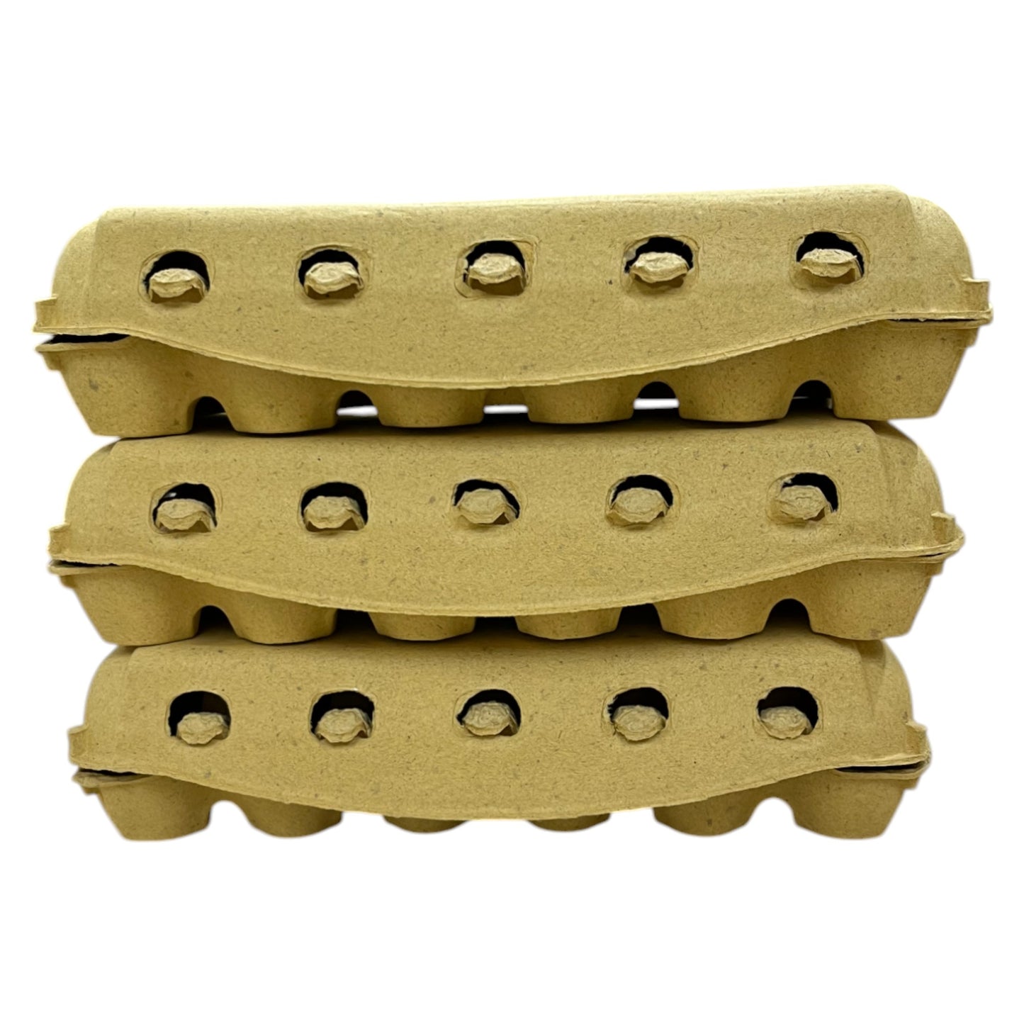 12-Egg Cartons For Full Dozen Eggs - Sun Yellow Flat Top Carton