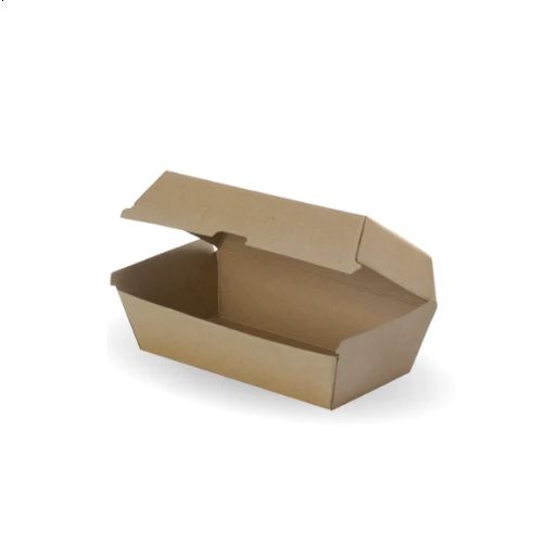 Large Kraft Brown Disposable Snack Boxes Bulk Takeaway Box