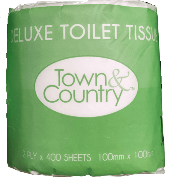 Quality White Toilet Paper Rolls 2 Ply Individually Packed 400 Sheets