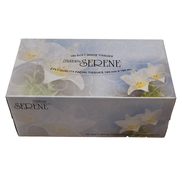 Quality Tissue Boxes - 180 Facial Tissues 2 Ply